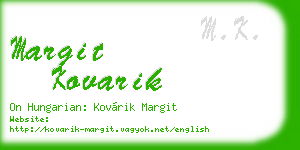 margit kovarik business card
